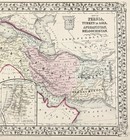 1869 Persia - Turkey - Afghanistan - Iran Map Original  13x10 5  Pakistan