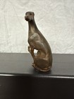 Vintage Greyhound Whippet Bronze Figurine