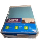 Easy Fit Adjustable Pom Pom Fringe Twin full Bedskirt Angel Blue New 