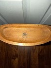 S p q r  Wooden Valet Clothes Hanger Stand W  Tray Vintage Brown Made Italy