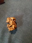 Chinese Natural Boxwood Hand Carved Monkeys 