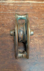 Antique Bronze Yacht Single Block W  2 5  Pulley Caged Marine Sailboat Hardware