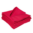 Red Dining Napkins Table Linen Wedding Party Dinner Serviette 100  Polyester