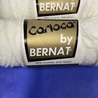 Lot Of 8 Skeins Carioca By Bernat Yarn White Frost 50 Grams