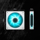 Darkrock F120 6-pack 120mm Infinite Mirror Case Fans - White