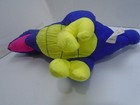Vintage 1992 Fisher-price Dino Roars Purple Pterodactyl Dinosaur Plush 12   