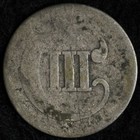 1852 Three 3 Cent Silver Piece Ag E272 Jiycs