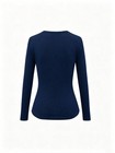 Women s Casual Versatile Solid Color Long Sleeve T-shirt