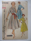 Rare Vintage 60 s Simplicity 2222 Shirtwaist Dress Sewing Pattern Women Uncut 20