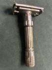 Vintage Gillette Fatboy  Adjustable Safety Razor And King Oscillator 22k Plated