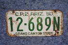 1950 Arizona License Plate Truck