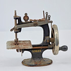 Antique Singer Model 20 Miniature Sewing Machine Cast Iron Usa Circa 1910s