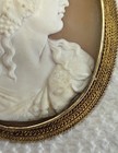 Extremely Rare Antique Museum Quality High Relief Baccante Brooch