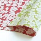 Japanese Furoshiki Wrapping Cloth 18 9x18 9 In Weeping Cherry Tree Pink Green
