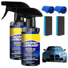 2pcs Car Nano Coating Spray quick Effect Coating Agent For Car  Upgrade
