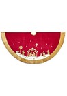  Ts0233 Tree Skirt  Red  Gold  20 50l X 12 50w X 10 00h 