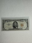 1953   5 Dollar Bill  Yellow Seal Note     