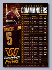 Washington Commanders Schedule 2026-27 Season Magnet  5 X 7 Inches  High Def