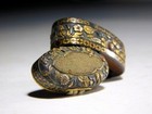 Mino Kozenji School Flowers Kinko Fuchi kashira Edo Original Tsuba Antique