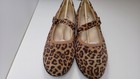 Cliffs Carwen Tan Leopard Nylon Flat C38104-912 Women Size 11