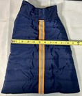 Pet Spirit Quilted Jacket Dog Cat Fleece Lined Reflective Stripe Navy Large 16 