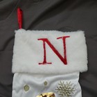 Personalized Stocking Christmas N Sequin Snowman  Custom  New Free Ship