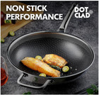 Sart  n Wok  Wok H  brido De 30 Cm Con Tapa  Utensilios De Cocina Sin Pfoa  Acero