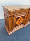 67471  Ethan Allen Marquetry Buffet With Star Inlay Design