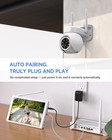 Wireless Security Camera System With 10  Lcd Monitor  2pcs 3mp Pt Outdoor Camera