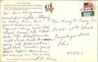 Vintage Postcard Jenny Lake Lodge Grand Teton National Park Wyoming Log Cabin