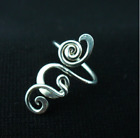 925 Sterling Silver Valentine Gift Solid Metal Women s Fancy Adjustable Toe Ring