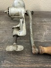 Universal No 2 Food Meat Grinder Hand Crank L f   C Nut Butter Bread Crumber Vtg