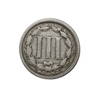 United States 1866 Three Cent Nickel Coin Km 95 3cn