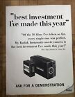 Vintage Kodak Instamatic Movie Camera Dealer Advertising Poster Double Side Rare