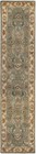 Heritage Collection Runner Rug - 2 3  X 14   Blue   Beige  Handmade Tradition   
