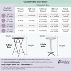 6 Pcs 36  Cocktail Spandex Fitted Table Covers Tablecloth Wedding Linens