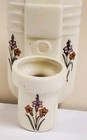 Vtg Porcelain Wall Sconce Antique Bathroom Light Fixture Art Deco Usa 1930 s