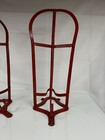 Vintage Saddle Rack Stands Made In England  Wall Mount  Coated Metal  Red  Horse
