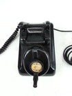 Antique Leich Nl12707c Bakelite Telephone Receiver Black Hand Crank Nodial As-is