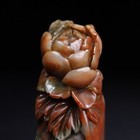 Chinese Natural Shoushan Stone Hand-carved Exquisite Flower Seal                    1571