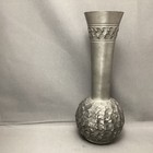 Vintage Selandia Norway Pewter Vase Brutalist Design Norwegian Mid Century 8   