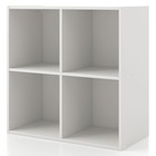Stackable 4-cube Wood Bookcase Storage Organizer Modern Shelf Home Office New