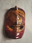 Carved Wooden Mask Hawaiian Honu Turtle On Man  - Indigenous Tiki Wall Decor