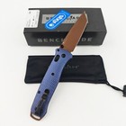 New Benchmade 537fe-02 Bailout Crater Blue Aluminum Cpm-m4 Fde Blade Pocketknife