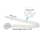 2pcs Curtain Tiebacks Ropes Snow-flower Style Drape Tie Backs Silver