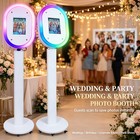 Portable Photo Booth For Ipad 10 2 -13 metal Shell Selfie Station Rgb Ring Light