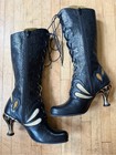 Nwot John Fluevog Starlight Parallax Lace Up Victorian Boots Witchy Whimsigoth 7