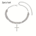 Silver gold Beach Ankle Bracelet For Womens Cross Anklet Chain Jewelry    