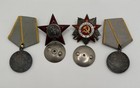 Ussr Ww2 Soviet Awards - Red Star  Patriotic War  Combat Service W  Document