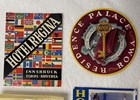 Vintage Luggage Labels Lot Of 15 Rare Hotel Travel Stickers Ephemera Art